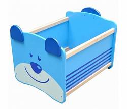 Ящик для хранения игрушек I'm Toy Медведь, синий (I'm Toy, 41010im) - миниатюра